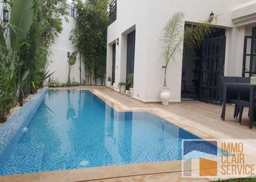 Villa - 4 pièces - 3 bathrooms for louer in Hay Riad - Rabat