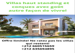 Belle offre à saisir: Villas haut standing avec de belle finition piscine et jardin