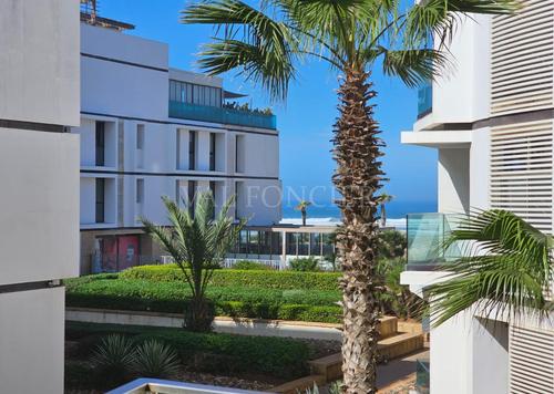 Location magnifique appartement meublé moderne avec balcon et vue mer à Anfa Place