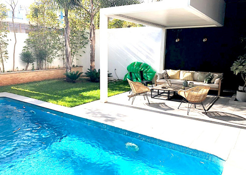 Villa - 4 pièces - 4 bathrooms for louer in Ain Diab - Casablanca