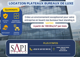 Bureaux - 4 bathrooms for louer in Nouaceur - Nouaceur