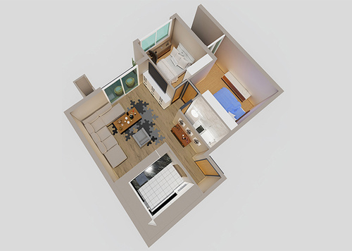 Offrez-vous le confort de vie supérieur : Magnifique duplex de 85m² avec vue sur rue, 2 chambres privées avec salle de bain.
