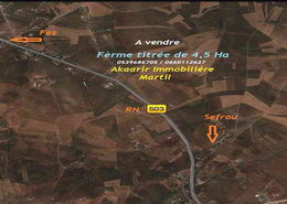 ferme titrée à la région de Sefrou
